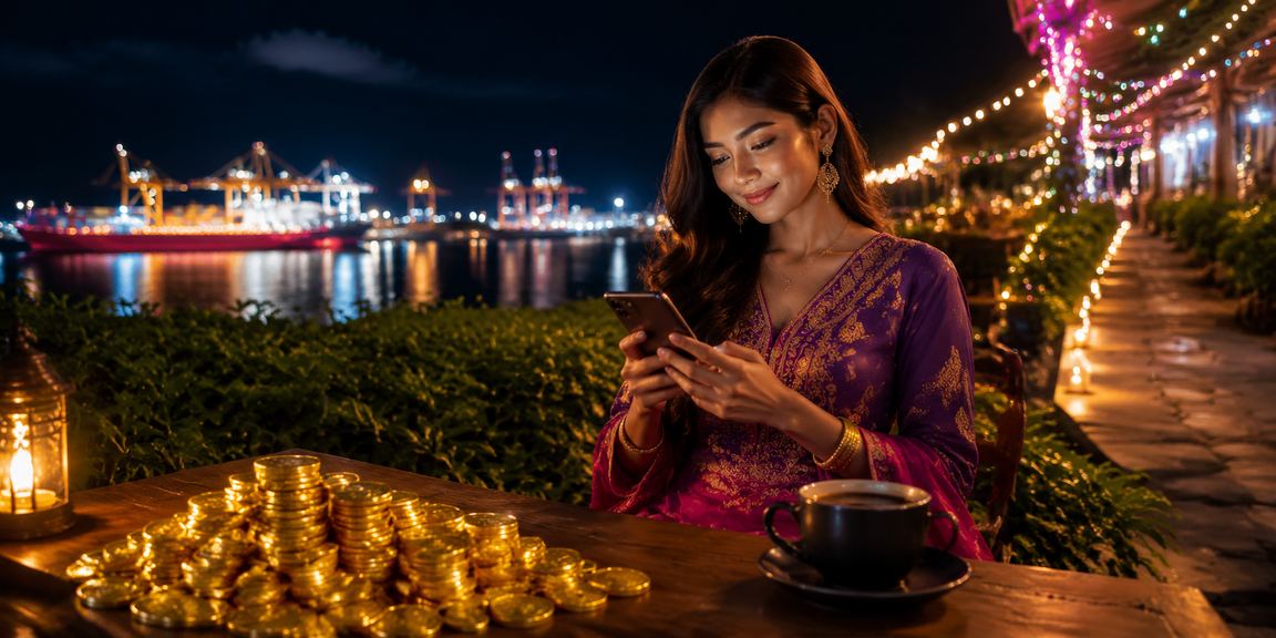 Pengguna Malaysia menggunakan apl kasino mudah alih s660 Android